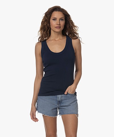 Michael Stars Nelly Ribbed Jersey Tanktop - Nocturnal