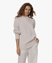 CAES Oversized Merino Wool Sweater - Ecru