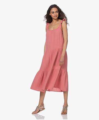 Rails Capri Cotton Muslin Midi Dress - Dark Pink