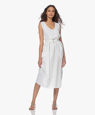 Josephine & Co Laurance Sleeveless Linen Dress - Off-white