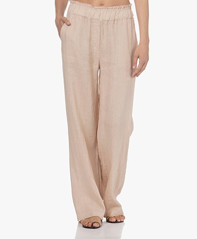 by-bar Robyn Loose-fit Linen Pants - Pebble