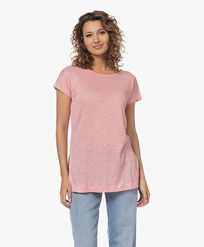KYRA Giulia Linen T-shirt - Pink Blush