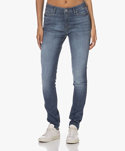 Denham Needle Dakota Skinny Jeans - Mid Blue