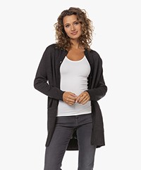 Sibin/Linnebjerg Paula Merinowolmix Doorknoopvest - Antraciet
