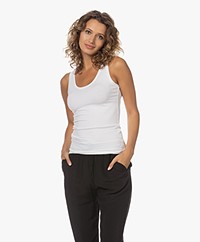 Majestic Filatures Soft Touch Jersey Tank Top - White