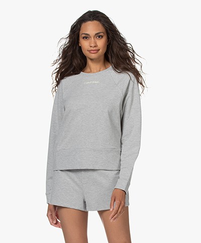 Calvin Klein Reconsidered Comfort Logo Sweater - Grijs Mêlee