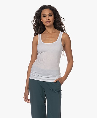 HANRO Katoenen Tanktop - Wit 