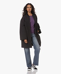 Closed Lang Puffer Bomberjack - Zwart 