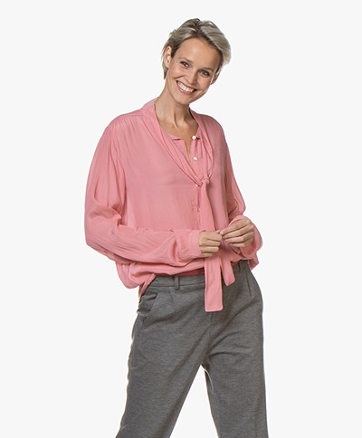 by-bar Kaatje Neck-tie Blouse - Pink