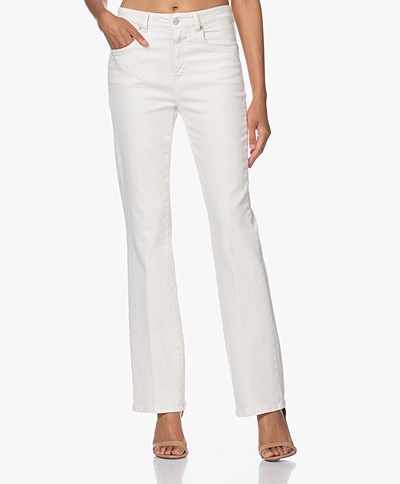 Closed Leaf Sustainable Flared Stretch Jeans - Cream