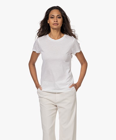 Filippa K Cotton R-neck T-shirt - White