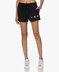 IRO Meika Logo Sweatshort - Zwart