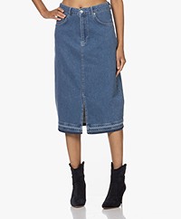 Josephine & Co Kick Denim Midi Skirt - Jeans