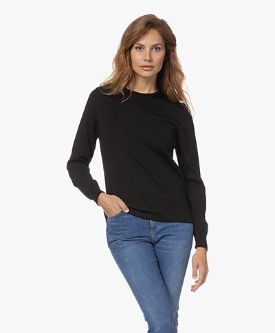 LaSalle Merino Wool Sweater - Black
