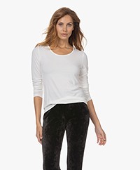 LaSalle Lyocell Jersey Longsleeve - Panna 