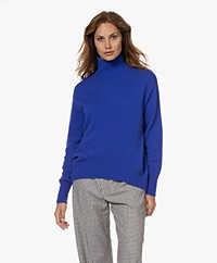 LaSalle Wool-Cashmere Blend Turtleneck Sweater - Royal