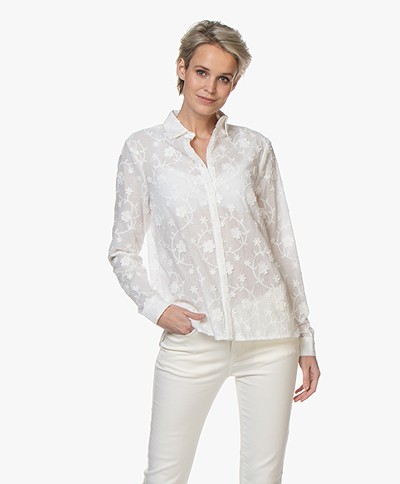 Josephine & Co Britney Embroidered Shirt - White