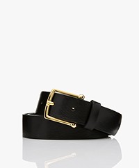 Drykorn Yamini Leather Belt - Black