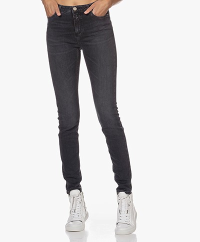 Closed Lizzy Super Stretch Denim Skinny Jeans - Dark Grey