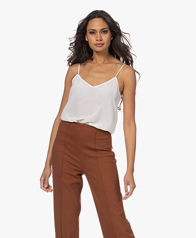 Equipment Layla Zijden Camisole - Bright White 