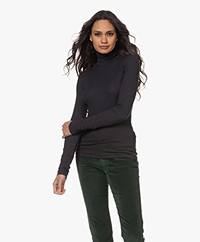 Filippa K Nellie Rib Knitted Lyocell Blend Turtleneck Sweater - Ash Grey