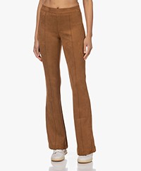 SPANX®  Faux Suede Flared Pants - Rich Caramel