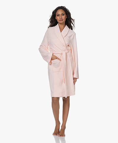 HANRO Robe Selection Fleece Plush Robe - Tender Rose