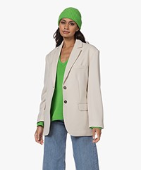 Lisa Yang Martigny Cashmere Rib Beanie - Evergreen