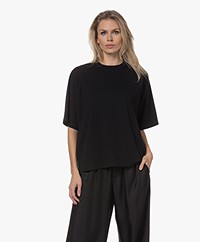 Róhe Oversized Organic Cotton T-shirt - Black