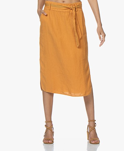 Josephine & Co Carlos Linen Skirt - Golden Yellow