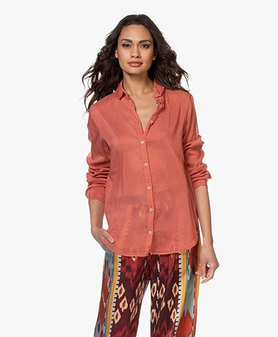 forte_forte Cotton-silk Blend Voile Shirt - Cameo