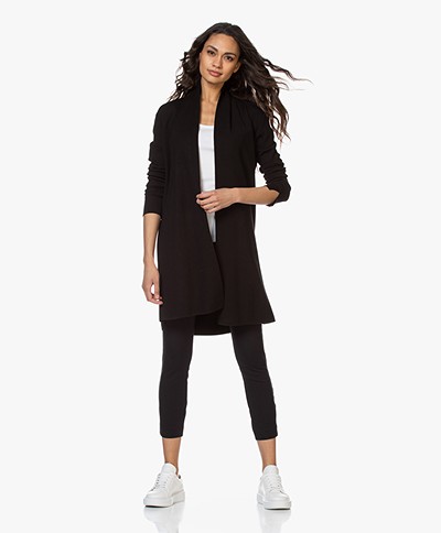 LaSalle Long Open Cardigan from Soy Beans - Black