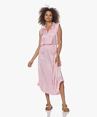 Zadig & Voltaire Raos Satin Dress with Ruffles - Dragee