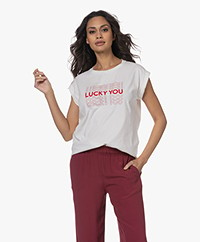 by-bar Thelma Lucky You Print T-shirt - Off-white