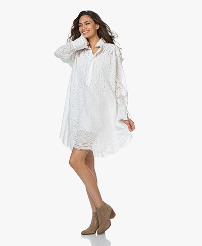 Zadig & Voltaire Talio Broderie Anglaise Défilé Dress - White