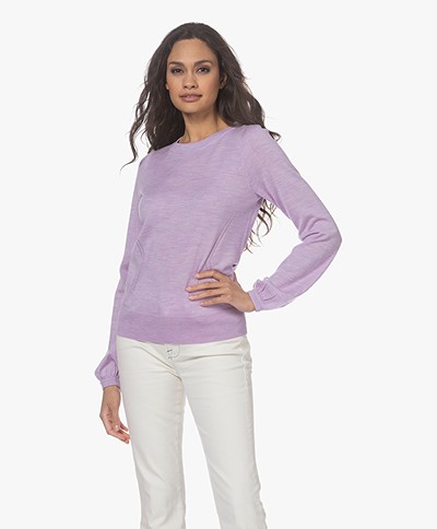 Plein Publique La Coeur Merino Wool Sweater - Violet