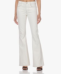 FRAME Le High Flare Stretch Jeans - Chalk White