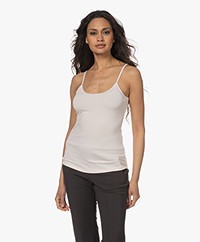 no man's land Viscose Singlet - Soft Peach