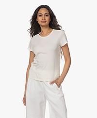 Closed Katoenen Basis T-Shirt - Ecru