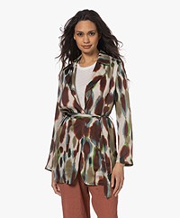 DIEGA Vinicio Satijnen Print Blazer - Multicolored