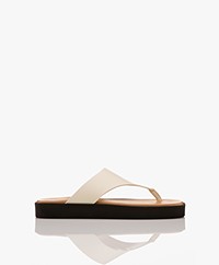 By Malene Birger Marisol Leather Sandals - Vanilla Cream