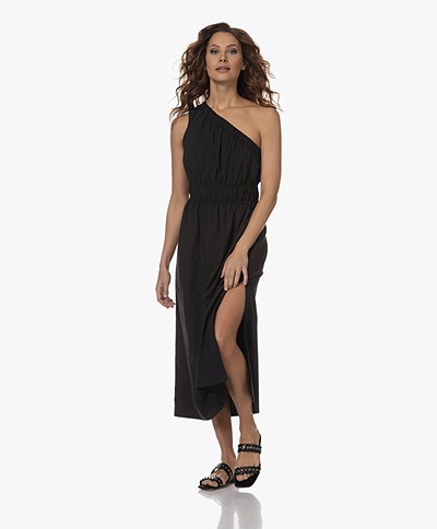 Rails Selani Poplin One-Shoulder Dress - Black