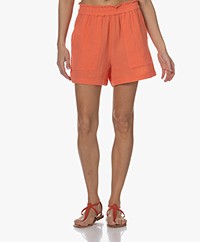 Rails Leighton Cotton Muslin Shorts - Papaya