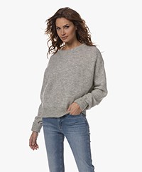 American Vintage Vitow Alpaca-Wool Blend Sweater - Light Grey