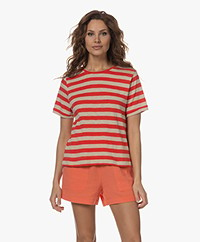 by-bar Hope Big Stripe T-shirt - Poppy Red