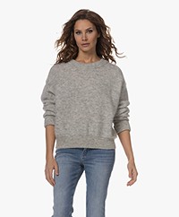 American Vintage Vitow Alpaca-Wool Blend Sweater - Light Grey