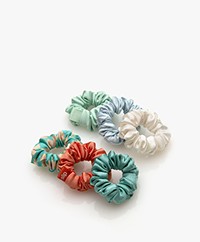 slip™ 12-pack Mini Silk Scrunchies - Seaside
