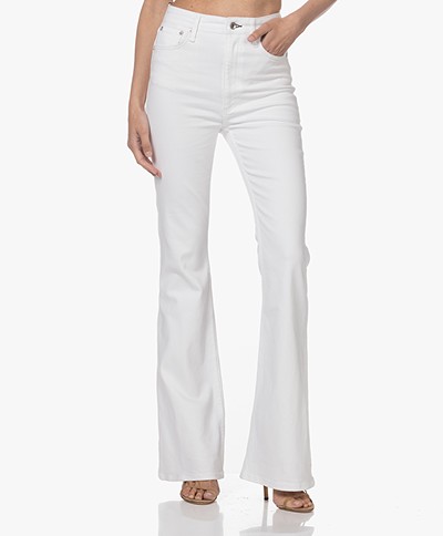 rag & bone Casey High-Rise Flare Jeans - Wit