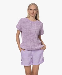 Josephine & Co Max Short Sleeve Sweater - Lavender