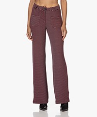 KYRA Lulu Dubbel-jersey Print Broek - True Red